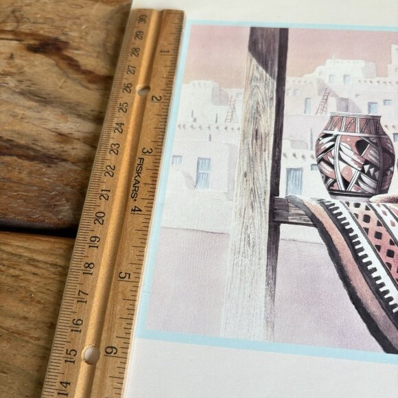 T. Coleman Southwest Pottery Pueblo Lithograph Print 1990 Scafa-Tornabene - Picture 12 of 12